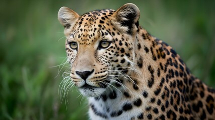 Close-up of a Majestic Leopard in Profile