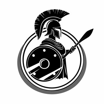 recommend clip art: Spartan Soldier Warrior Image Vector. Strong Warrior Spartan Soldier Shield Stock Vector.
