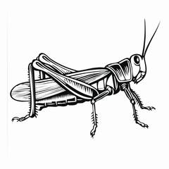 Grasshopper Image vector. Illustration Insect Grasshopper Stock Vector Image.