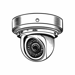 Cctv Camera Image Vector. Security Camera Images vector isolated on white background.