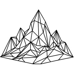 vector illustration of a pyramid of icons