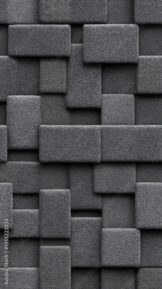 Poster dark grey textured mesh pattern with random warps