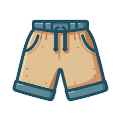 short pants clothing illustration design