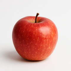 red apple on white background