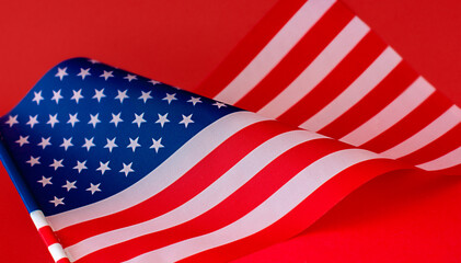 Obraz premium American flag, Happy Independence Day