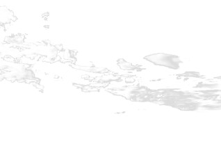 Soft Cloud Formation on White Background – Minimal Atmospheric Overlay