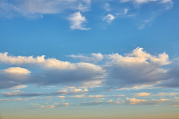 Blue Sky with White Clouds