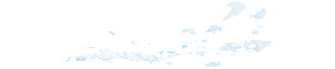 Minimal Pale Blue Sky Cloud Layer. Altocumulus.