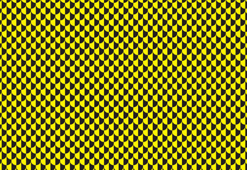 Seamless two tone geometric scale pattern in 90s yellow and black hues. Perfect for retro designs, digital backgrounds, or modern textiles.