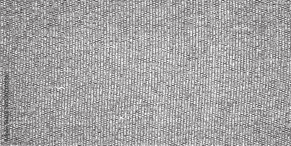 Poster vector fabric texture. distressed texture of weaving fabric. grunge background. abstract halftone ve