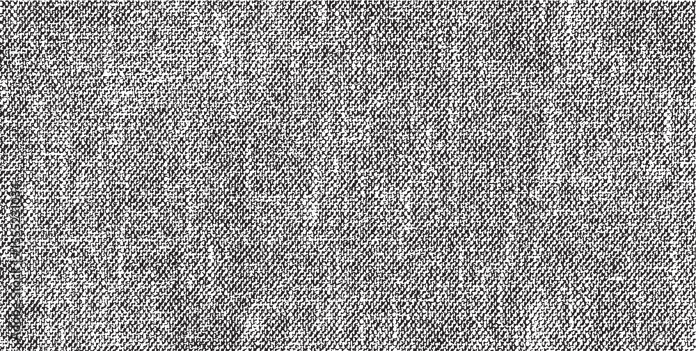 Poster vector fabric texture. distressed texture of weaving fabric. grunge background. abstract halftone ve