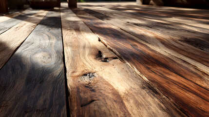 background texture of teak wood deck
