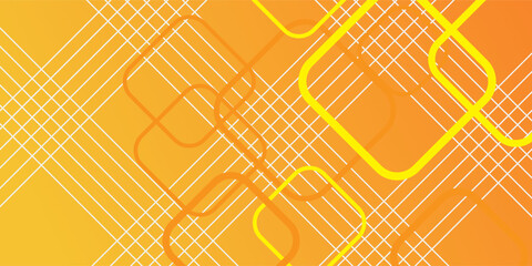 Modern orange background for presentation design with abstract geometrics shapes decoration. Vector illustration for technology, game design, business or corporate needs