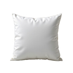 Soft White Pillow Isolated on a Clean Background for Home Decor and Furniture Design Use