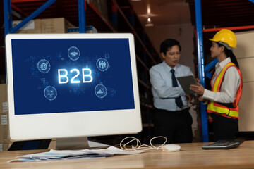 Business person navigates B2B landscape, harness technology to enhance business-to-business...