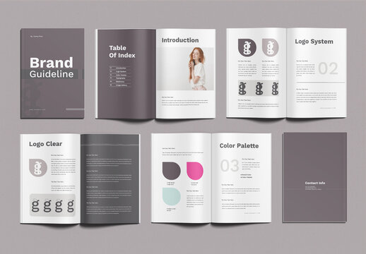 Brand Guideline Template Design