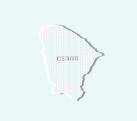 Catch the Winds of Ceará 🌬️🌊 Neumorphic map of Fortaleza and Jericoacoara. Perfect for travel, sport, or beach lifestyle branding!