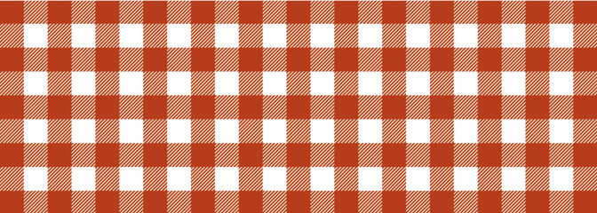 Gingham pattern icon, seamless textile texture with square checkered design, vintage woven fabric style for clothing, decoration, picnic blanket or home textile applications flat vector illustration.