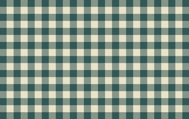 Gingham pattern icon, seamless textile texture with square checkered design, vintage woven fabric style for clothing, decoration, picnic blanket or home textile applications flat vector illustration.