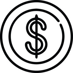 A golden 3D dollar sign icon with a musical note subtly integrated on a clean white background, symbolizing the finance of sound