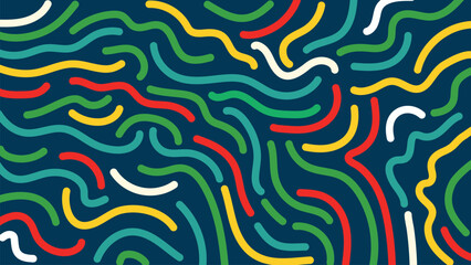 Colorful wavy abstract line background