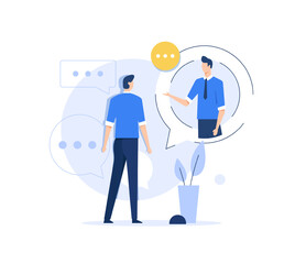 brainstorming, talking to each other. Teamwork concept,negotiation