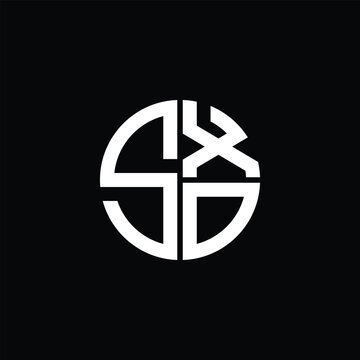 SXO logo SXO icon SXO monogram SXO letter minimalist Circle flat Unique modern abstract logo design.