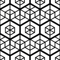 A seamless pattern featuring intricate, repeating geometric shapes.