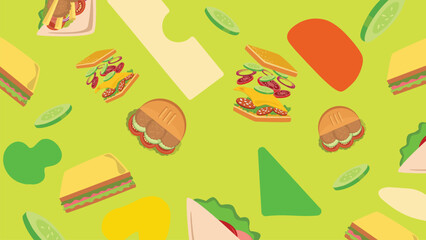 Club sandwich background