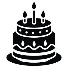 birthday cake with candles