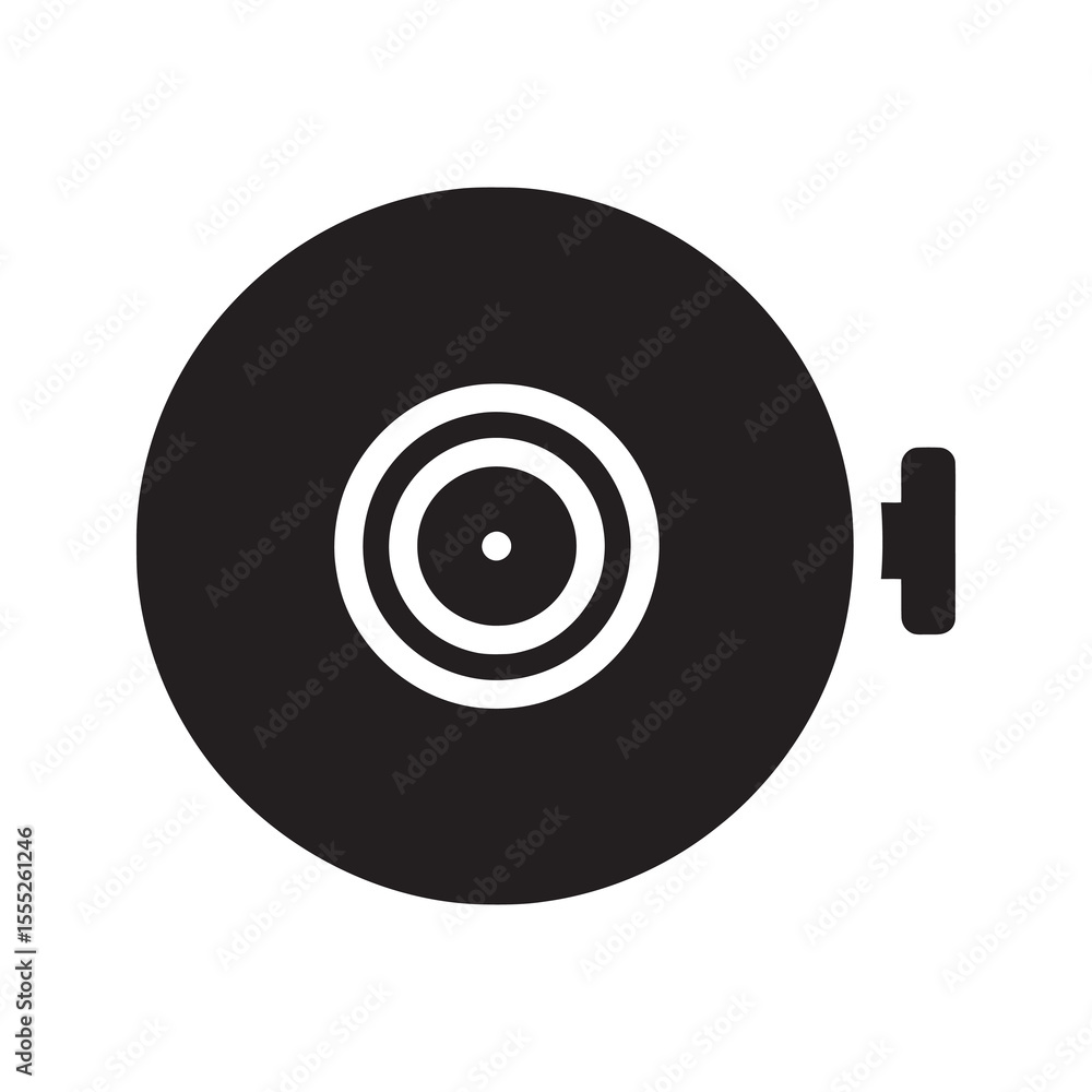 Poster webcam icon for video call and online communication a digital camera for computer streaming and vide