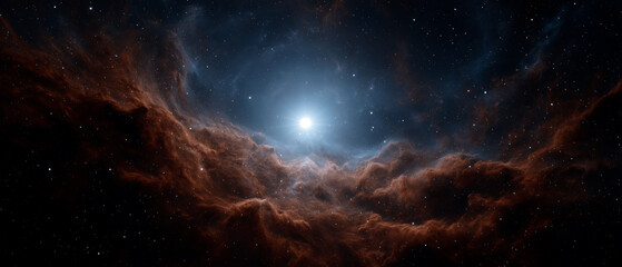 Fototapeta premium Celestial event stellar formation in deep space art cosmic view