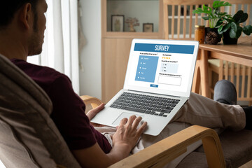 Online survey form for modish digital information collection on the internet network