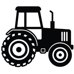 tractor isolated on white