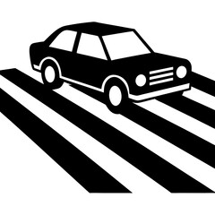 car silhouette vector illustration