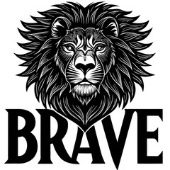 lion head vector illustration