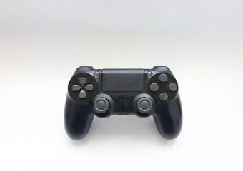 Game joystick close up, Modern black game controller - ergonomic gaming accessory for console, game...