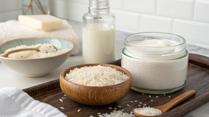 Fototapeta premium Rice Water Skincare