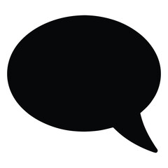 chat icon on black background