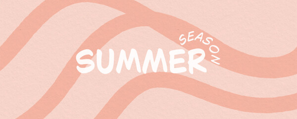 Creative concept of summer bright cover, card or poster in minimal style for corporate identity, Modern design template in trendy geometric style.