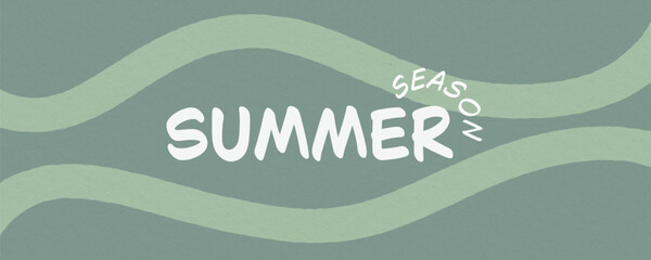 Creative concept of summer bright cover, card or poster in minimal style for corporate identity, Modern design template in trendy geometric style.