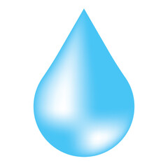 blue water drop