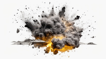 Extremely hot fiery explosion with sparks and smoke, against white background.png