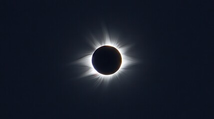 Obraz premium A view of a total solar eclipse.