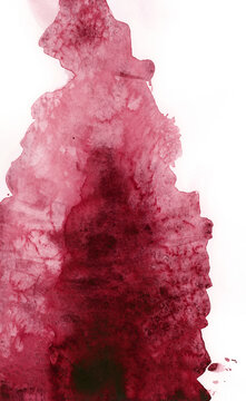 Bright painted red and burgundy watercolor texture. Hand drawn background
