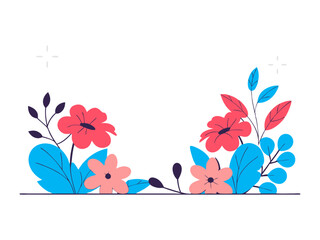 Vibrant Floral Bouquet: A Watercolor & Vector Illustration of Bright, Cheerful Blooms, Wildflowers, and Decorative Blossom Designs for Spring, Summer, and Botanical Graphics