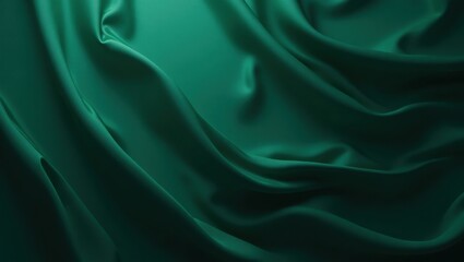 Obraz premium Waves of Emerald Silence Flowing Through Shadows of Timeless Elegance