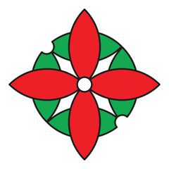 draw a flower pattern