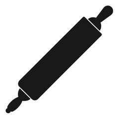 rolling pin icon, bakery tool vector, cooking utensil silhouette, kitchen rolling pin, dough roller clipart, baking tool symbol, pastry pin outline

