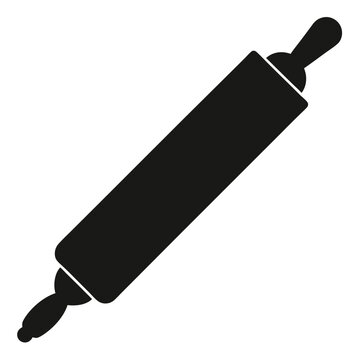 rolling pin icon, bakery tool vector, cooking utensil silhouette, kitchen rolling pin, dough roller clipart, baking tool symbol, pastry pin outline

